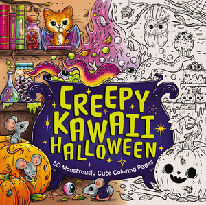 Creepy Kawaii Halloween: 50 Monstrously Cute Coloring Pages