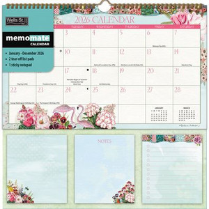 Botanical Gardens 2026 Memomate Spiral Calendar