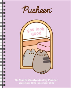 Pusheen 16-Month 2025-2026 Weekly/Monthly Planner Calendar: You Look Great