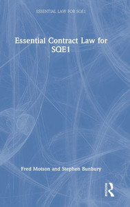 Essential Contract Law for SQE1 - (Hardback or Cased Book)