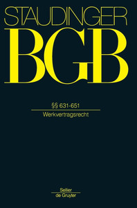 Â§Â§ 631-651: (Werkvertragsrecht)