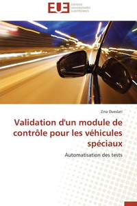 Validation d'Un Module de ContrÃ´le Pour Les VÃ©hicules SpÃ©ciaux
