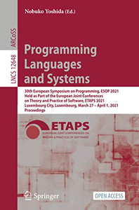 Programming Languages And Systems (Lecture Notes In Computer Science)