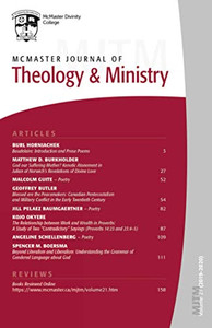 Mcmaster Journal Of Theology And Ministry: Volume 21, 2019-2020 - 9781666704242