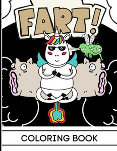 Farting Animals Coloring Book: Funny farting animals coloring book for kids