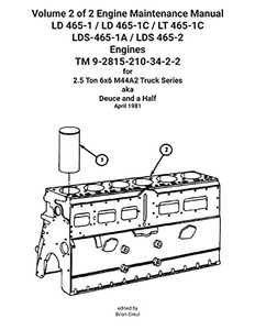 Volume 2 Of 2 Engine Maintenance Manual Ld 465-1 / Ld 465-1C / Lt 465-1C Lds-465-1A / Lds 465-2 Engines Tm 9-2815-210-34-2-2