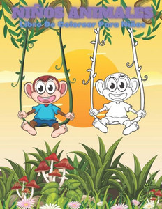 NIÑOS ANIMALES - Libro De Colorear Para Niños
