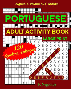 Portuguese Adult Activity Book Large Print Large Print