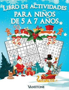 Libro de actividades para Niños de 5 a 7 años: 200 Sudoku y Sopa de letras con Soluciones - Entrena la Memoria y la Lógica (Edición navideña)