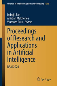 Proceedings Of Research And Applications In Artificial Intelligence: Raai 2020 (Advances In Intelligent Systems And Computing)