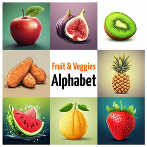 Fruits & Vegetables Alphabet: ABC Fruits and Veggies, Alphabet Book from A to Z for Kids