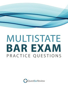 Quest Multistate Bar Exam (Mbe) Practice Questions