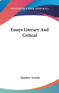 Essays Literary And Critical
