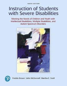 Instruction Of Students With Severe Disabilities Instruction Of Students With Severe Disabilities