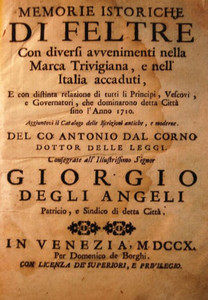 Memorie Storiche Di Feltre