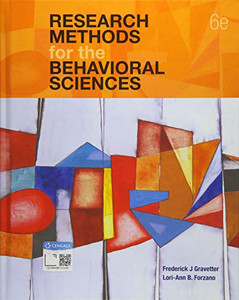 Research Methods For The Behavioral Sciences - 9781337613316