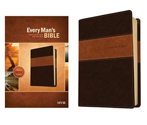 Every Man'S Bible Niv, Deluxe Heritage Edition, Tutone (Leatherlike, Brown/Tan) Â Study Bible For Men With Study Notes, Book Introductions, And 44 Charts