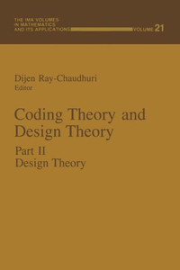 Coding Theory and Design Theory: Part II Design Theory