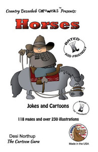 Horses -- Jokes and Cartoons: in Black + White