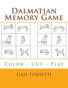 Dalmatian Memory Game: Color - Cut - Play