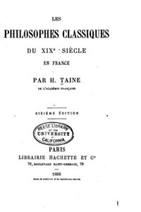 Les philosophes classiques du XIX siÃ¨cle en France