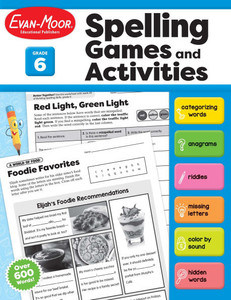 Spelling Games and Activities, Grade 6 Teacher Resource