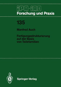 Fertigungsstrukturierung Auf Der Basis Von Teilefamilien
