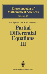 Partial Differential Equations III: The Cauchy Problem. Qualitative Theory of Partial Differential Equations
