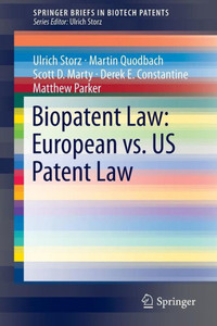 Biopatent Law: European vs. Us Patent Law