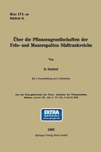 Ãœber die Pflanzengesellschaften der Fels- und Mauerspalten SÃ¼dfrankreichs