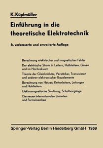 EinfÃ¼hrung in die theoretische Elektrotechnik