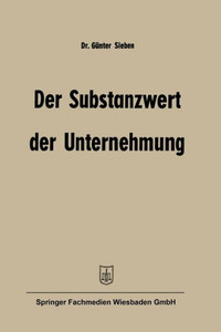 Der Substanzwert Der Unternehmung