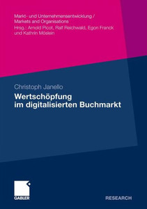 WertschÃ¶pfung Im Digitalisierten Buchmarkt