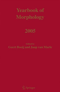 Yearbook of Morphology 2005