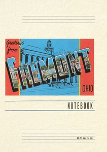 Vintage Lined Notebook Greetings from Fremont