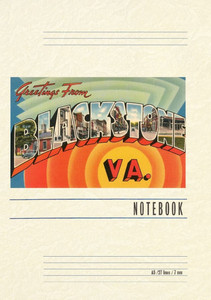 Vintage Lined Notebook Greetings from Blackstone