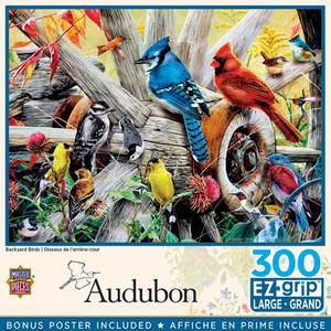 Audubon - Backyard Birds 300pc Ezgrip Puzzle
