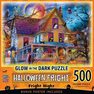 Halloween - Fright Night 500pc Glow in the Dark Puzzle