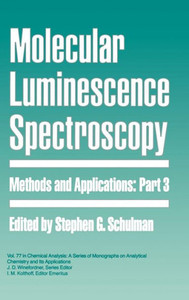 Molecular Luminescence Spectroscopy, Part 3: Methods and Applications