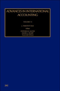 Advances in International Accounting: Volume 15