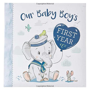 Christian Art Gifts Boy Baby Book of Memories Blue Keepsake Photo Album | Our Baby Boy's First Year Memory Book | Baby Book with Bible Verses Christian Art Gifts Boy Baby Book of Memories Blue Keepsake Photo Album | Our Baby Boy's First Year Memory Book | Baby Book with Bible Verses