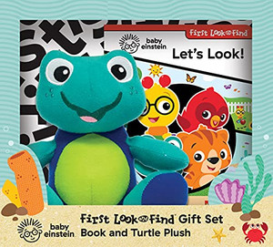 Baby Einstein - First Look and Find Activity Book and Turtle Plush Toy - PI Kids Baby Einstein - First Look and Find Activity Book and Turtle Plush Toy - PI Kids