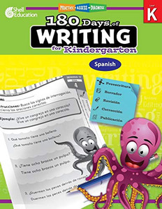 180 Days of Writing for Kindergarten (Spanish) (180 Days of Practice) (Spanish Edition)