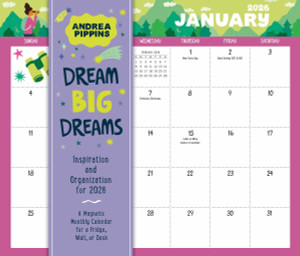 Dream Big Dreams Magnetic Wall Calendar 2026