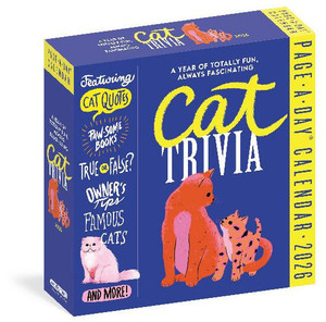 Cat Trivia Page-A-Day(r) Calendar 2026: Cat Quotes, Paw-Some Books, True or False, Owner's Tips, Famous Cats, Know Your Breeds, and More!