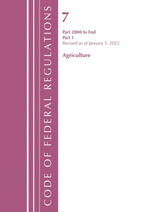 Code of Federal Regulations, Title 07 Agriculture 2000-End, Revised as of January 1, 2022: Part 1