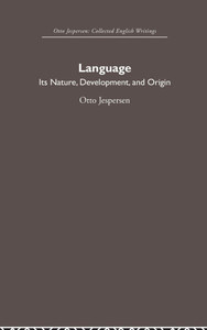 Language: Its Nature and Development