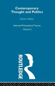 Contemporary Thought and Politics