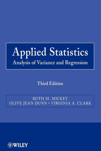 Applied Statistics: Analysis of Variance and Regression