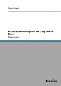 Haushaltsverhandlungen in der EuropÃ¤ischen Union